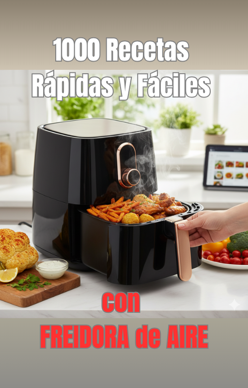 1000 RECETAS RÁPIDAS Y FÁCILES con FREIDORA DE AIRE